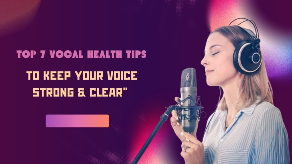 Vocal Health Tips